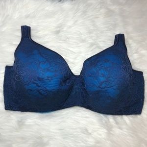 Cacique Full Coverage Blue Lace Bra 42F